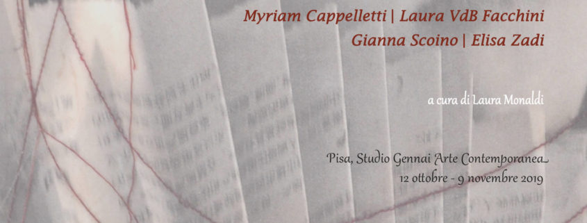 Myriam Cappelletti Laura VdB Facchini Gianna Scoino Elisa Zadi Pisa Studio Gennai