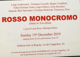 Rosso monocromo - tributo ad Yves Klein - Arte In Regola - Roma