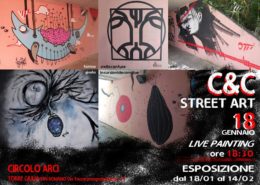 Aperitivo e mostra C&C Street Art live painting in Torre Giulia - S.Romano - Pisa