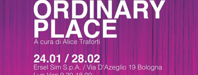 Francesca Pasquali - NOT ORDINARY PLACE - Spazio Ersel -Bologna