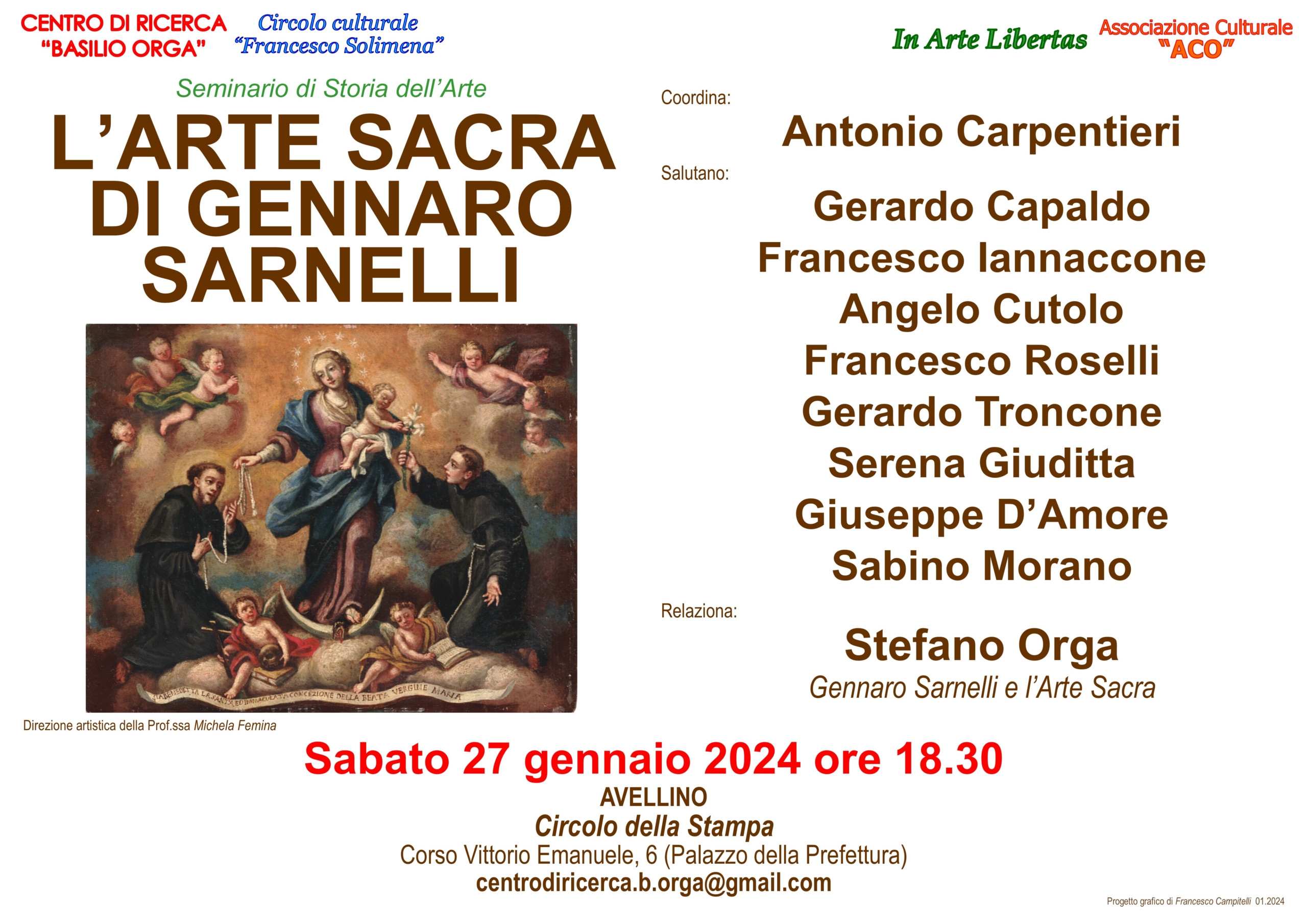 Larte Sacra Di Gennaro Sarnelli Centro Di Ricerca Basilio Orga Ed Il Circolo Culturale