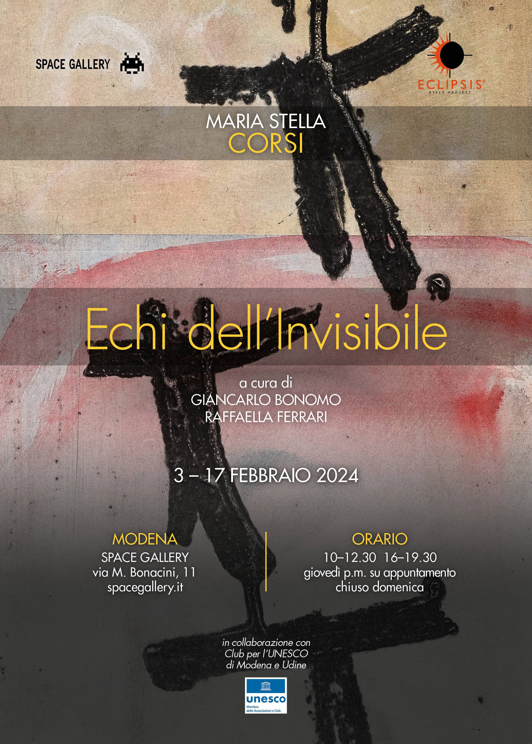 Maria Stella Corsi - 'ECHI DELL'INVISIBILE' -SPACE GALLERY - MODENA -  MeloBox